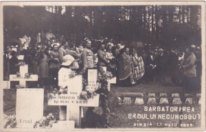 Sarbatorirea Eroului necunoscut. Sinaia 17 maiu 1928 (necirculata)