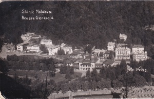 Slanic-Moldova. Vedere Generala (circulata 1937)