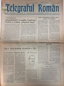 Telegraful roman, nr. 1-4, 1-15 ianuarie 1983. Foaie religioasa editata de Arhiepiscopia Ortodoxa Romana a Sibiului