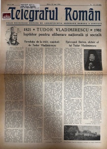 Telegraful roman, nr. 19-20, mai 1981. Foaie religioasa editata de Arhiepiscopia Ortodoxa Romana a Sibiului