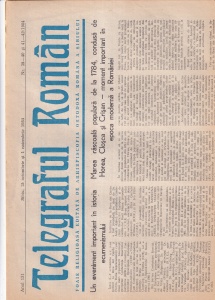 Telegraful roman, nr. 39-40 si 41-42, octombrie-noiembrie 1984. Foaie religioasa editata de Arhiepiscopia Ortodoxa Romana a Sibiului