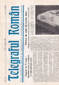 Telegraful roman, nr. 9-10, martie 1985. Foaie religioasa editata de Arhiepiscopia Ortodoxa Romana a Sibiului