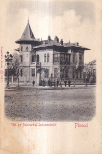 Vila pe Bulevardul Independentei Ploesci (necirculata, circa 1900)