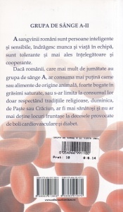 Virginia Ciocan - Grupa de sange A si viata individuala. Alimentatie sanatoasa, Metabolism, Sanatatea, starea de boala. Comportamentul psihologic - Img 2