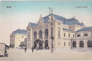 Arad. Vasútállomás (circa 1910, necirculata)
