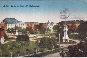 Braila. Centru si Piata Sf. Archangheli (circulata 1923)