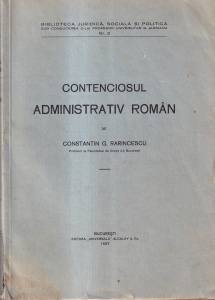 Constantin G. Rarincescu - Contenciosul administrativ roman (1937)