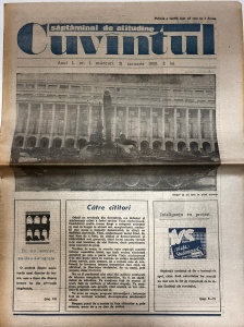 Cuvantul, nr. 1, 31 ianuarie 1990 (numarul de debut al revistei)