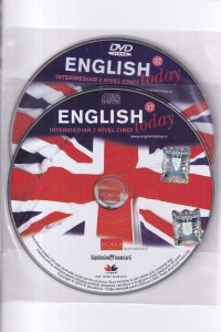 English today. 17. Intermediar 2 nivel cinci curs de engleza (carte, DVD si CD audio) - Img 2