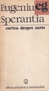 Eugeniu Sperantia - Cartea despre carte
