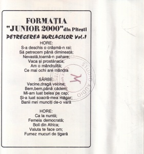 Formația "JUNIOR 2000" din Pitesti - Petrecerea burlacilor vol.1 - Img 2