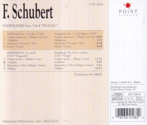 Franz Schubert - Symphonies Nos. 3 and 4 "Tragic" - Img 2