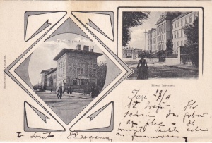 Iasi. Liceul National. Liceul Internat (circulata 1906)