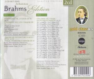 Johannes Brahms - Brahms Edition (2 CD) - Img 2