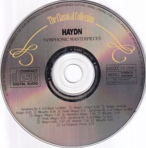 Joseph Haydn - Symphonic Masterpieces (lipsa coperta fata) 1995