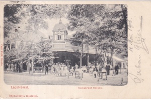 Lacul Sarat. Restaurant Untaru (scrisa 1906)