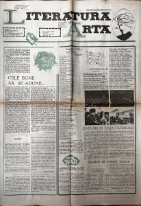 Literatura si Arta. Saptamanal al Uniunii Scriitorilor din Modova, nr. 1, 1 ianuarie 1990