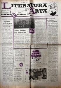 Literatura si Arta. Saptamanal al Uniunii Scriitorilor din Modova, nr. 50, 13 decembrie 1990