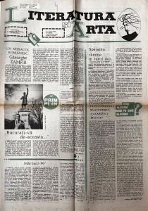 Literatura si Arta. Saptamanal al Uniunii Scriitorilor din Modova, nr. 9, 1 martie 1990
