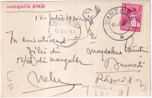 Mangalia. Plaja (circulata 1930) - Img 2