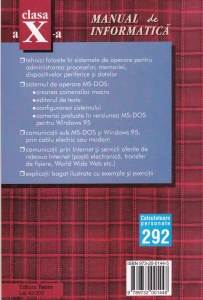 Mariana Milosescu - Manual de informatica, clasa a X-a. Sisteme de operare - Img 2