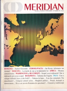 Meridian, volumul 1, nr. 3, septembrie-octombrie 1991