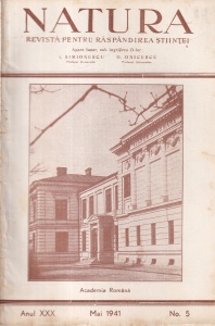 Natura. Revista pentru raspandirea stiintei, anul XXX, nr. 5, mai 1941