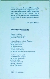 Nick Mandaj - Metamorfozele timpului. O incercare de supravietuire - Img 2