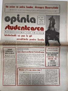Opinia Studenteasca, nr. 40, septembrie 1990