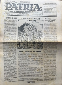 Patria. Organ al Partidului National-Taranesc, numar de Pasti, nr. 52, 21 aprilie 1946