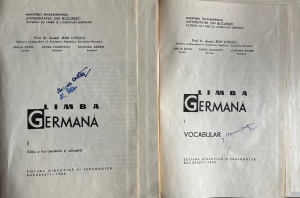 Prof. dr. docent Jean Livescu, Emilia Savin, Sanda Ioanovici, Iohanna Andrei - Limba germana, 2 volume (Volumul 1 + Vocabular)