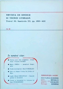 Revista de istorie si teorie literara. Iulie - septembrie 1983 - Img 2