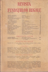 Revista Fundatiilor Regale, anul XII, nr. 7, iulie 1945