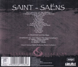 Saint-Saens - The Carnival of The Animals. Phantasy in E Flat Major. Symphony No. 3 in C Minor - Img 2