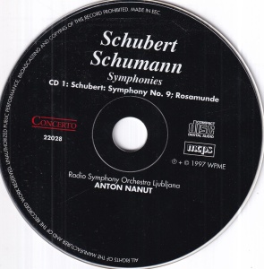 Schubert Schumann - Symphony No. 9 "Unfinished". Symphony "Rhenish" (2 CD) - Img 3