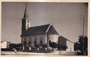 Sebes-Alba. Biserica ortodoxa romana si Gimnaziul (1938, necirculata)