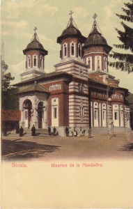 Sinaia. Biserica de la Monastire (necirculata, circa 1910)