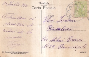 Sinaia Vederea Generala a Parcului. (circulata 1912) - Img 2