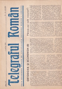 Telegraful roman, nr. 13-14, aprilie 1984. Foaie religioasa editata de Arhiepiscopia Ortodoxa Romana a Sibiului
