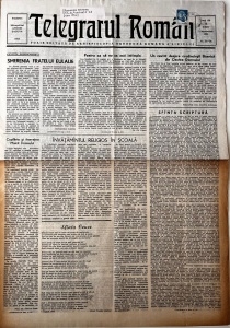 Telegraful roman, nr. 33-34, 1 septembrie 1990. Foaie religioasa editata de Arhiepiscopia Ortodoxa Romana a Sibiului