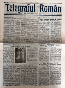 Telegraful roman, nr. 41-42 si 43-44/1989, 1 si 15 noiembrie 1989. Foaie religioasa editata de Arhiepiscopia Ortodoxa Romana a Sibiului