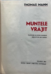 Thomas Mann - Muntele vrajit - Img 2