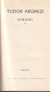 Tudor Arghezi - Scrieri, volumul 16 - Img 2