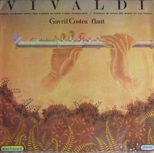 Vivaldi - Integrala concertelor pentru flaut, orchestră de coarde si basso continuo, Op. 10. Orchestra de camera „Pro Musica” din Cluj Napoca, Gavril Costea flaut