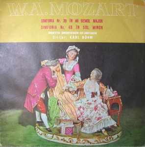 W. A. Mozart - Simfonia Nr. 39 in Mi Bemol Major. Simfonia Nr. 40 in Sol Minor. Orchestra Concertgebouw din Amsterdam, dirijor : Karl Bohm