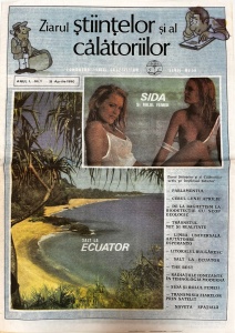 Ziarul Stiintelor si al Calatoriilor, nr. 1, 25 aprilie 1990