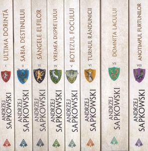 Andrzej Sapkowski - Witcher, 8 volume: Ultima dorinta. Sabia destinului. Sangele elfilor. Vremea dispretului. Botezul focului. Turnul randunicii. Domnita lacului. Anotimpul furtunilor