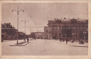 Bacau. Piata Primariei (circulata 1946)