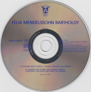 Bartholdy – Violin Concerto In D Minor. String Symphonies No. 1,2,8,10 (3 CD) - Img 3