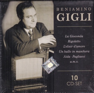 Beniamino Gigli – La Gioconda, Rigoletto, L'elisir D'amore, Un Ballo In Maschera, Aida, Pagliacci A.M.O. (10 CD, sigilata)